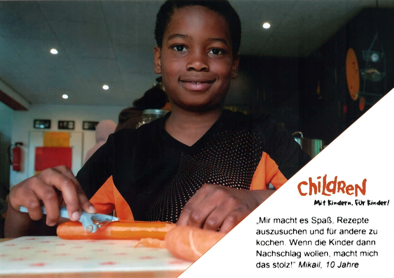 Eine warme Mahlzeit für Kinder
